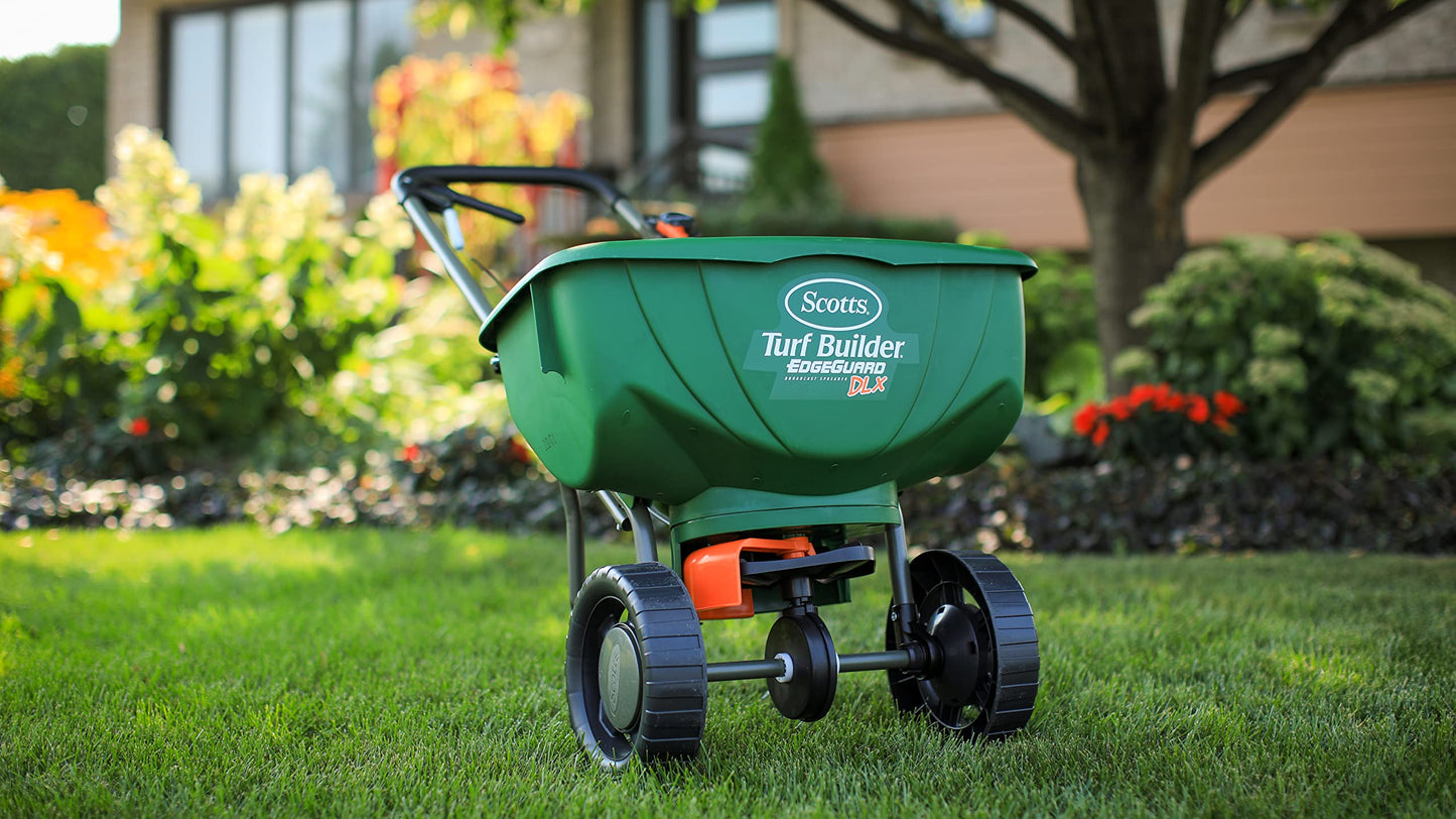 Turf Builder DLX Edgeguard Broadcast Fertilizer Spreader