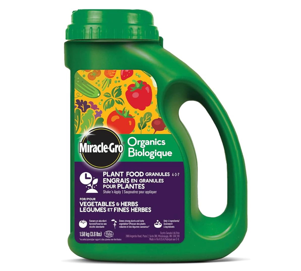 Miracle-Gro Organic Plant Food Granules for Vegetables & Herbs