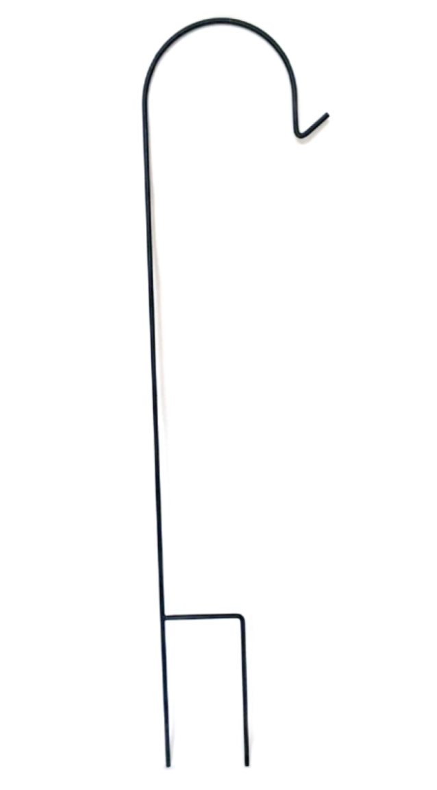 Garden Shepherd Hook Single 48in Black