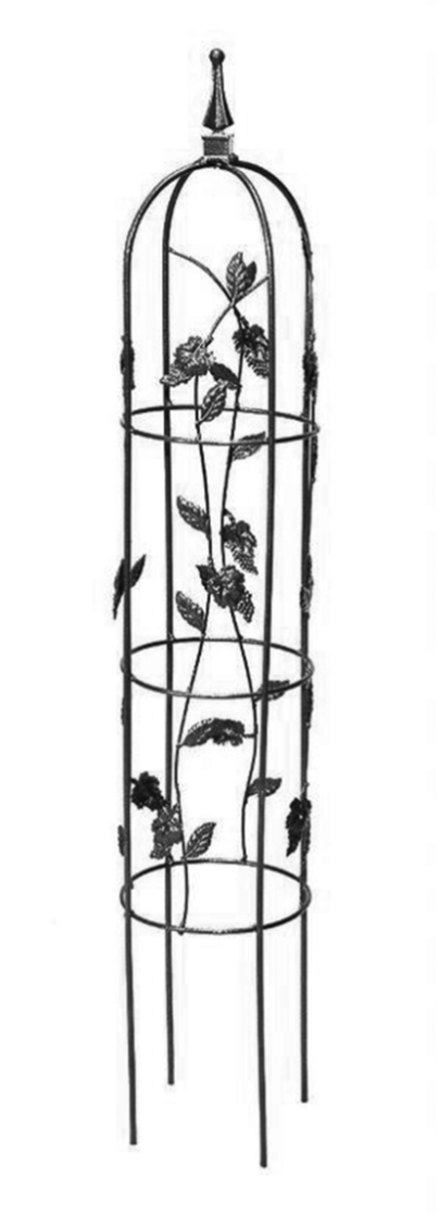 Vineyard Wire Obelisk 42" Black