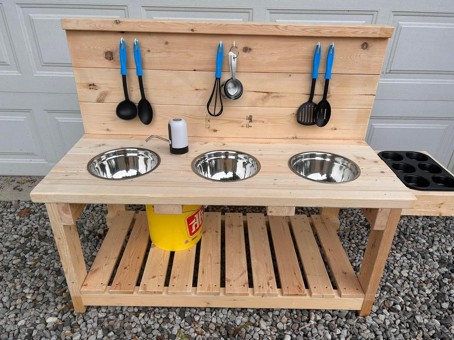 Large Mud Kitchen with Muffin Tin and Tap