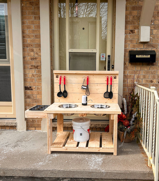 Medium Mud Kitchen with Muffin Tin and Water Tap