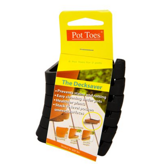 6pk Pot Toes Planter Pot Levelling Feet