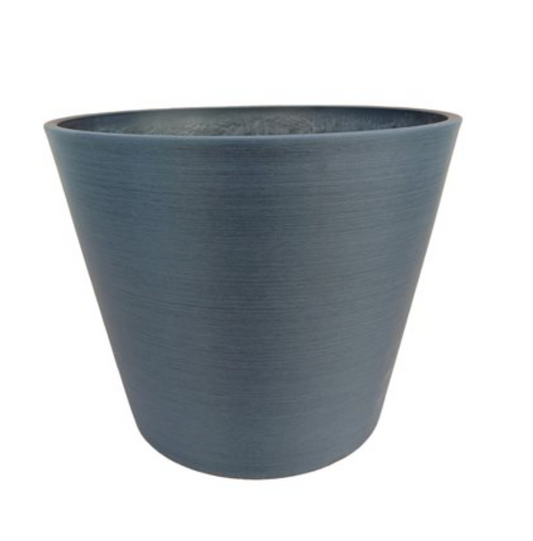 Planter Composite Round Taper 20in x 16in Blue