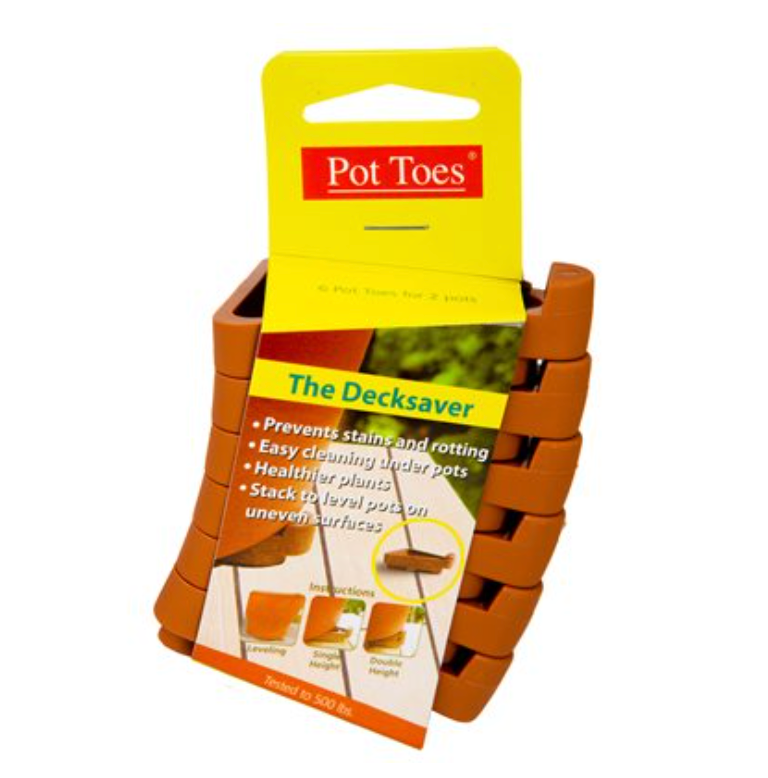 6pk Pot Toes Planter Pot Levelling Feet