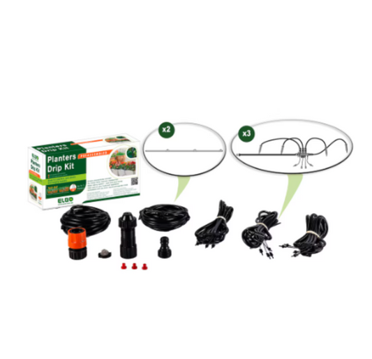 Drip Irrigation Kit for Planters 12 Drippers