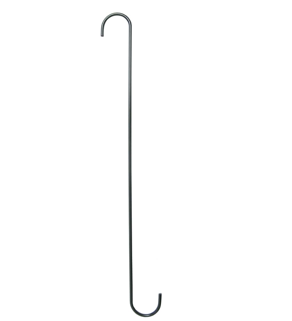 Hanging Basket Extender S-Hook - Black