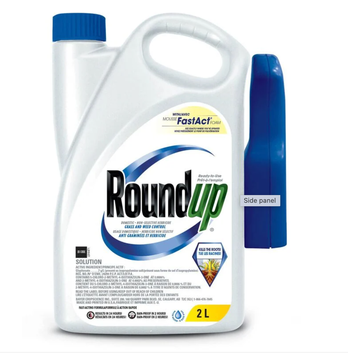 Roundup Grass & Weed Control with FastAct Foam RTU 2L