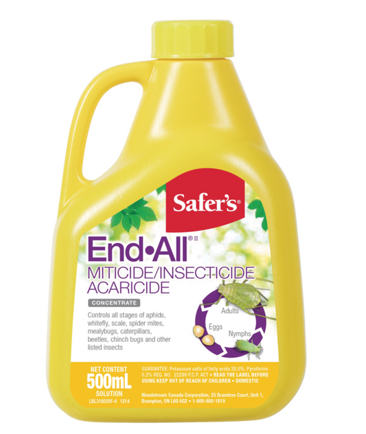 Safer's End-All Miticide / Insecticide Acaricide Concentrate 500ml