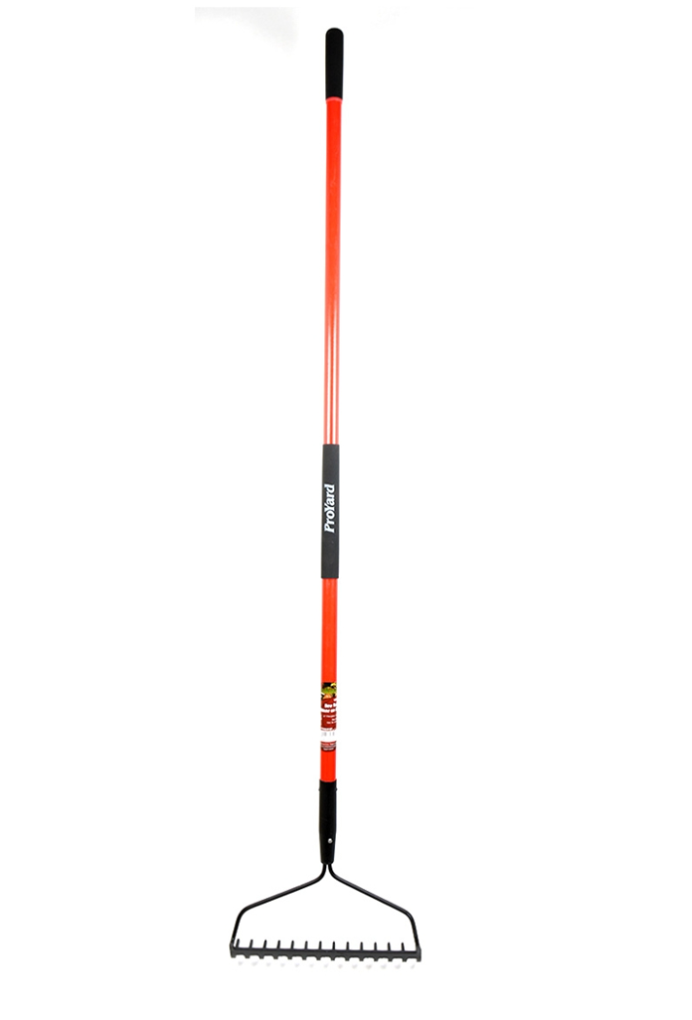 Bow Rake 62" 14-Steel Tine Fibreglass Handle