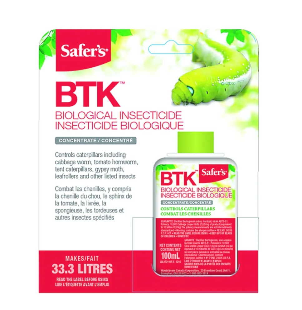 Safer's BTK Biological Insecticide Concentrate 100ml
