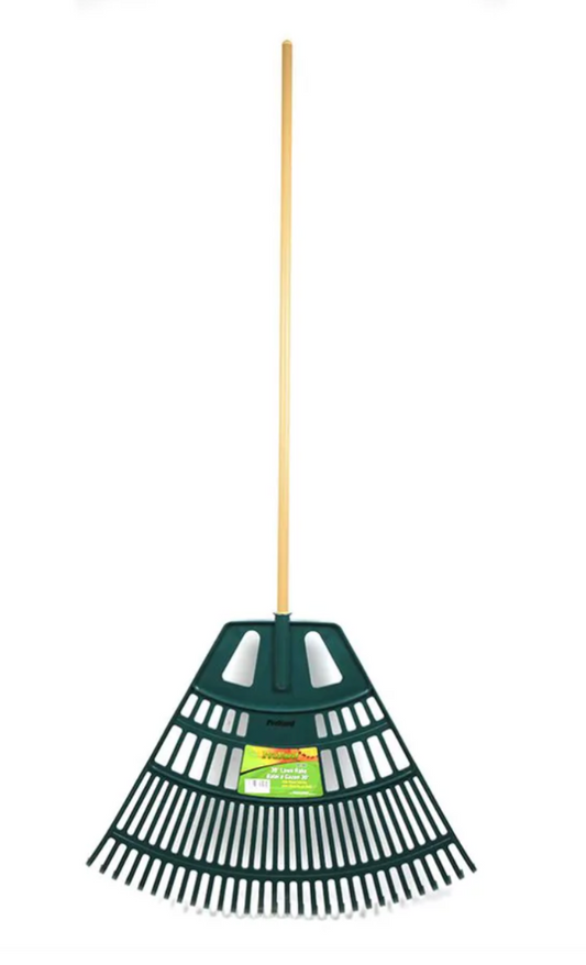 Lawn & Leaf Rake 30in Plastic Head 30-Tine 47in Wood Handle