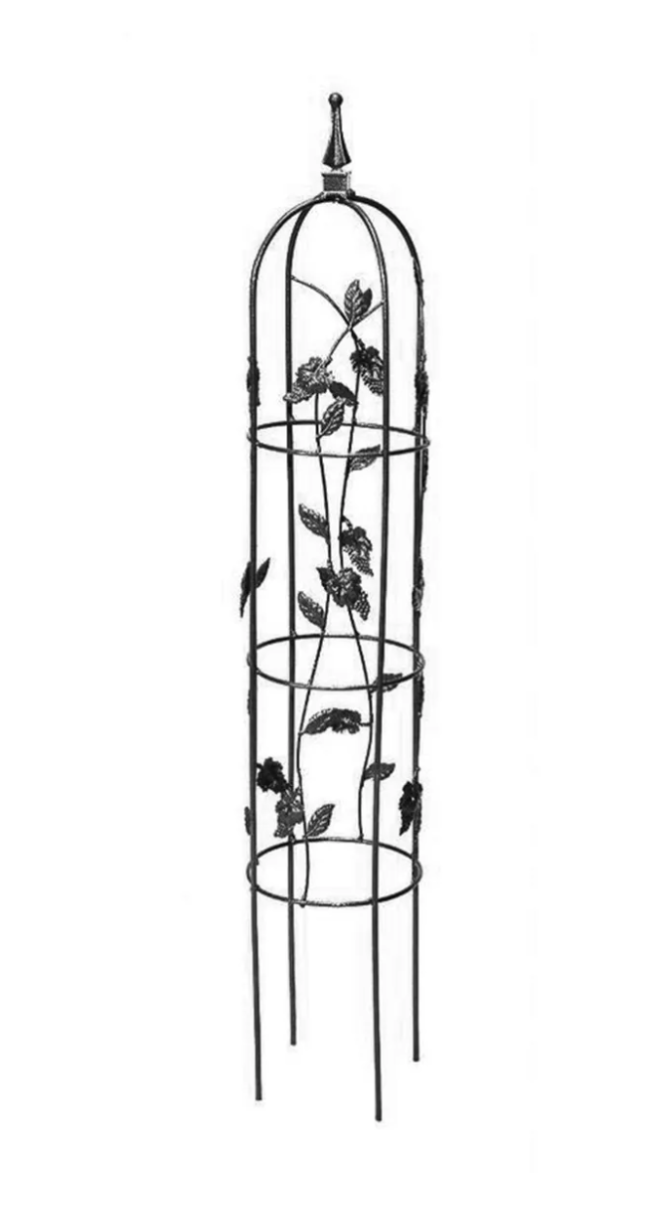 Vineyard Wire Obelisk 42" Black