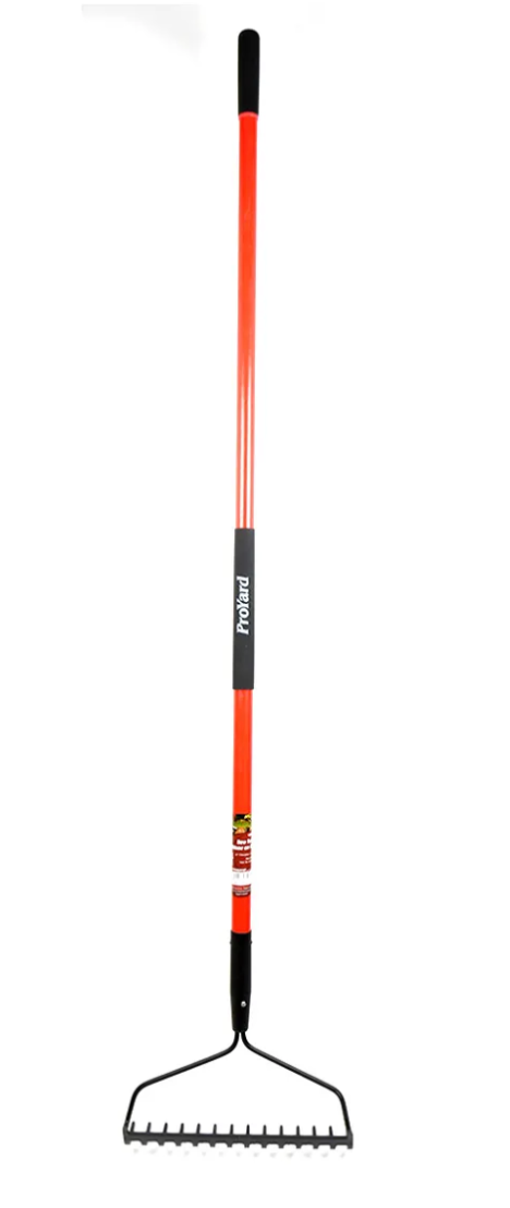 Bow Rake 62" 14-Steel Tine Fibreglass Handle