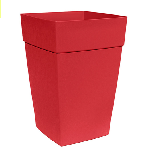 Harmony Self-Watering Planter Plastic Tall Square